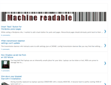 Tablet Screenshot of machinereadable.com